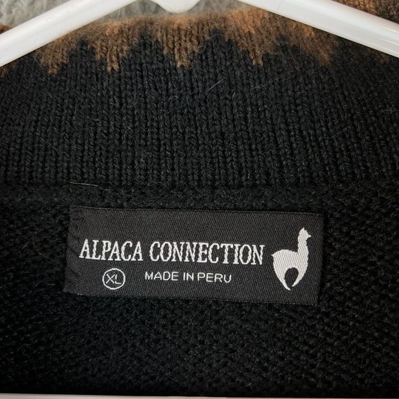 Alpaca Connection wool Alpaca Full Zip Size XL Southwest sweater - Picture 4 of 8
